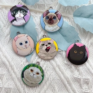 10pcs cartoon animal cat ename - Jewelry Making For Birthday Party ulasan dan harga