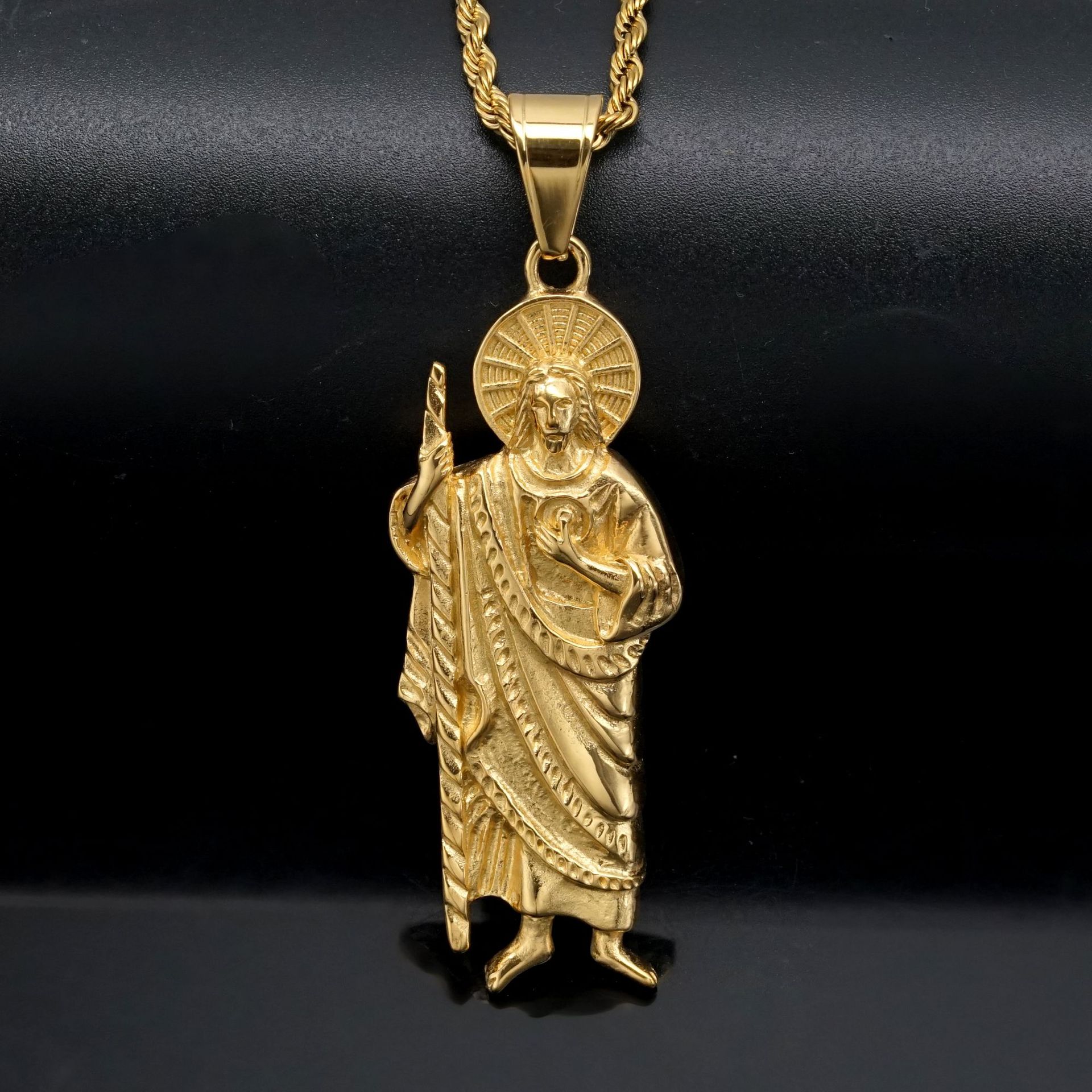 Santa Muerte 316L stainless st - Jewelry Making Singapore ulasan dan harga