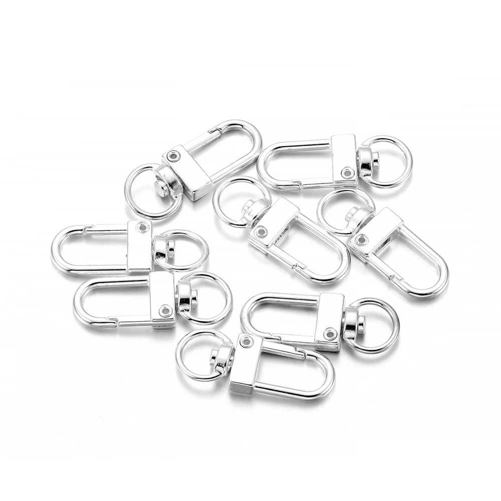 10pcs/pack Rotating Dog Buckle - Jewelry Making Parts ulasan dan harga