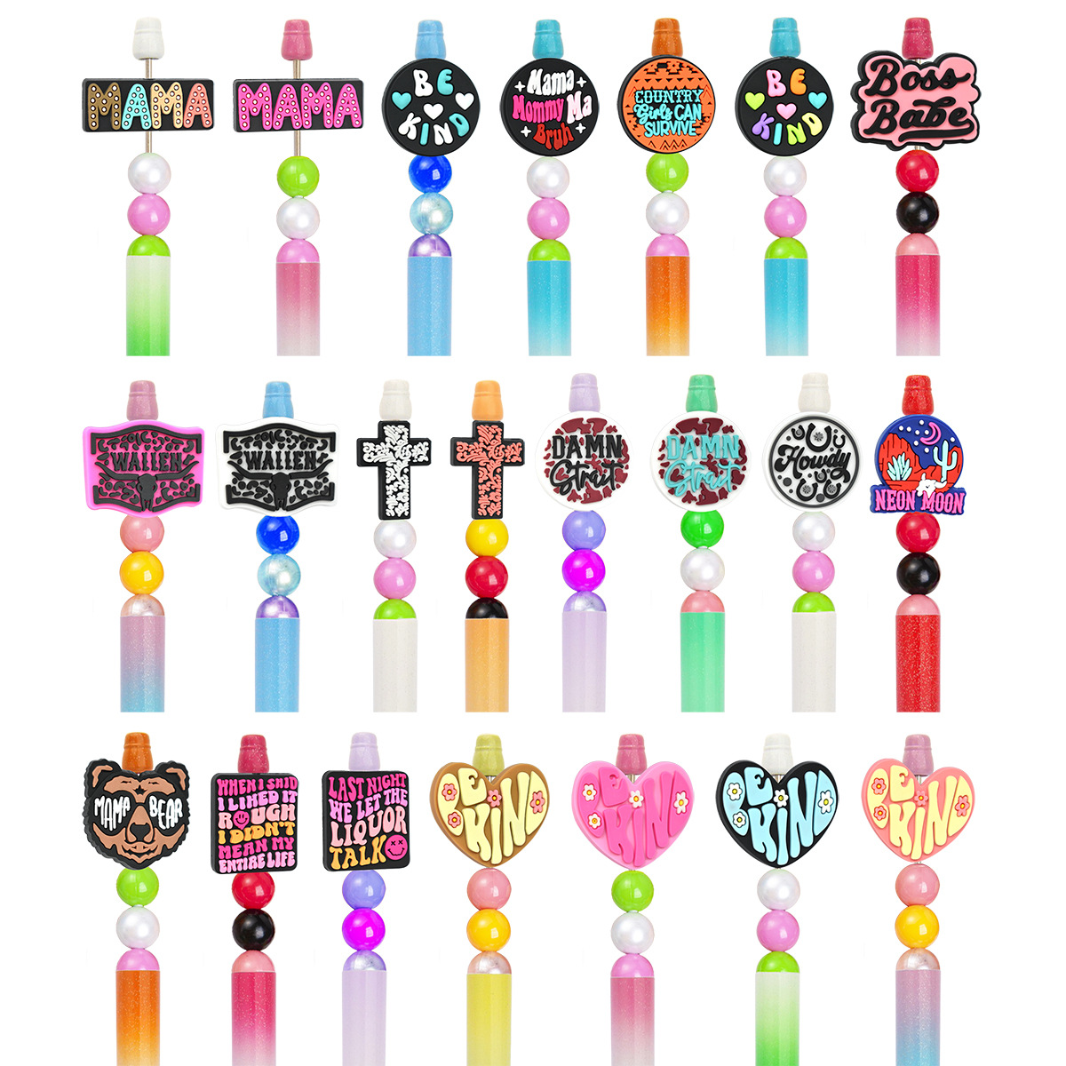 100Pcs Business Pen Bead Pen D - Jewelry Making Business ulasan dan harga