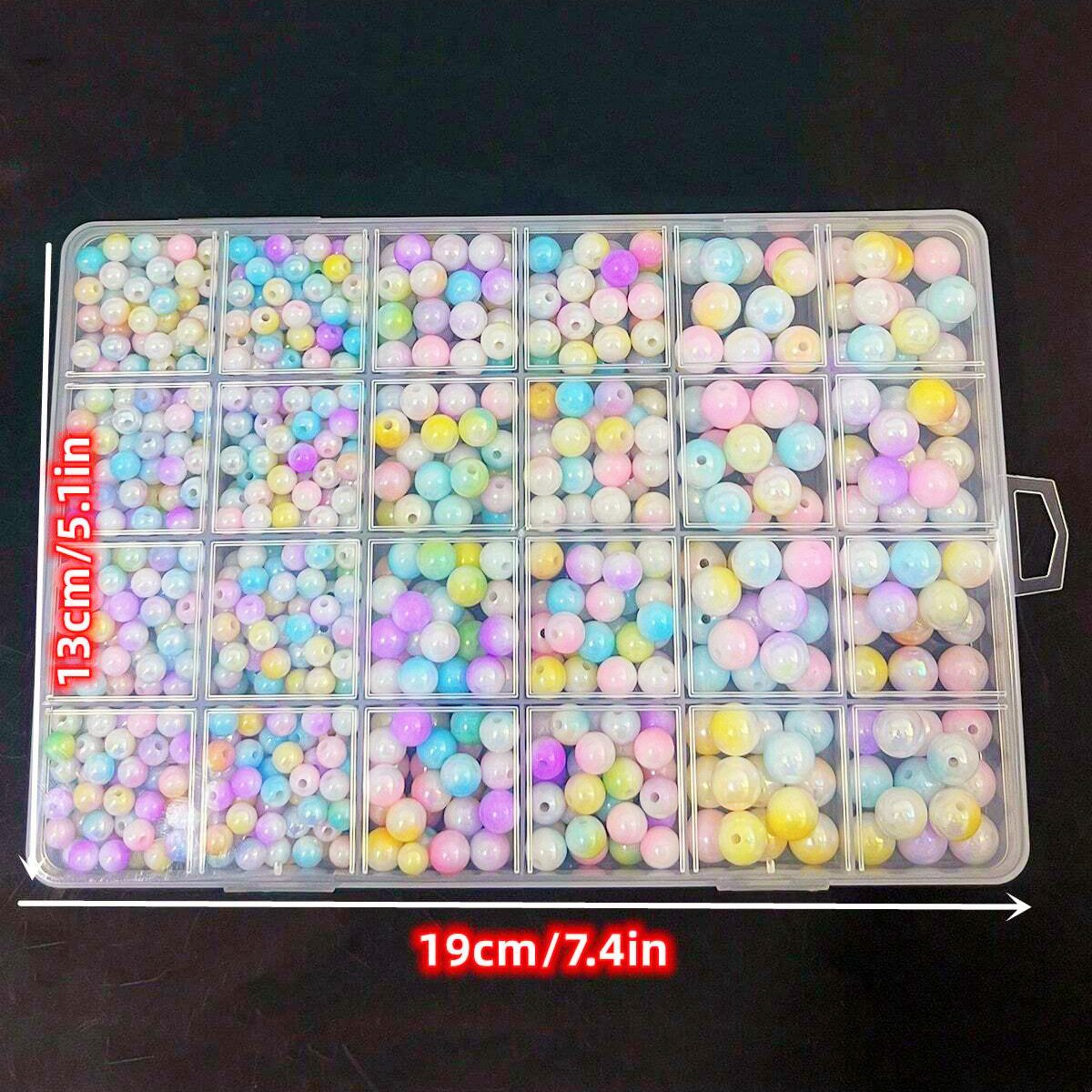 800pcs/24 grid set box 6mm/8mm - Jewelry Making For Birthday Party ulasan dan harga