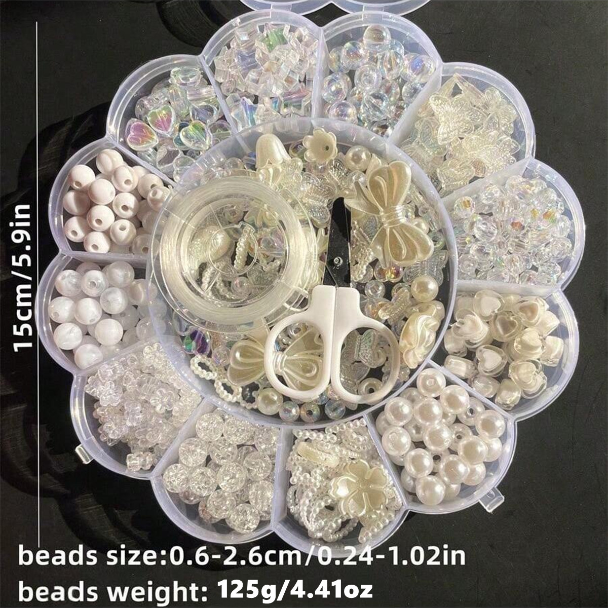 2Set/1Set 13 Grids Acrylic Flo - Jewelry Making For Birthday Party ulasan dan harga