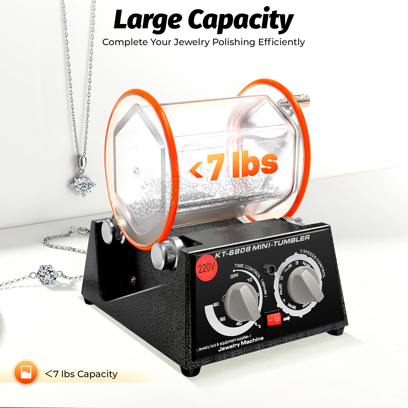 5 Gears Electric Polisher, 60W - Jewelry Making Uk ulasan dan harga