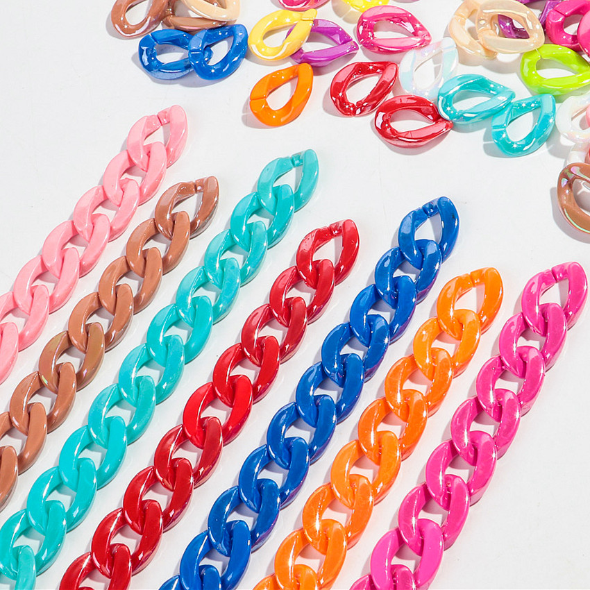 40pcs Iridescent Acrylic 17x22 - Jewelry Making Glasses ulasan dan harga