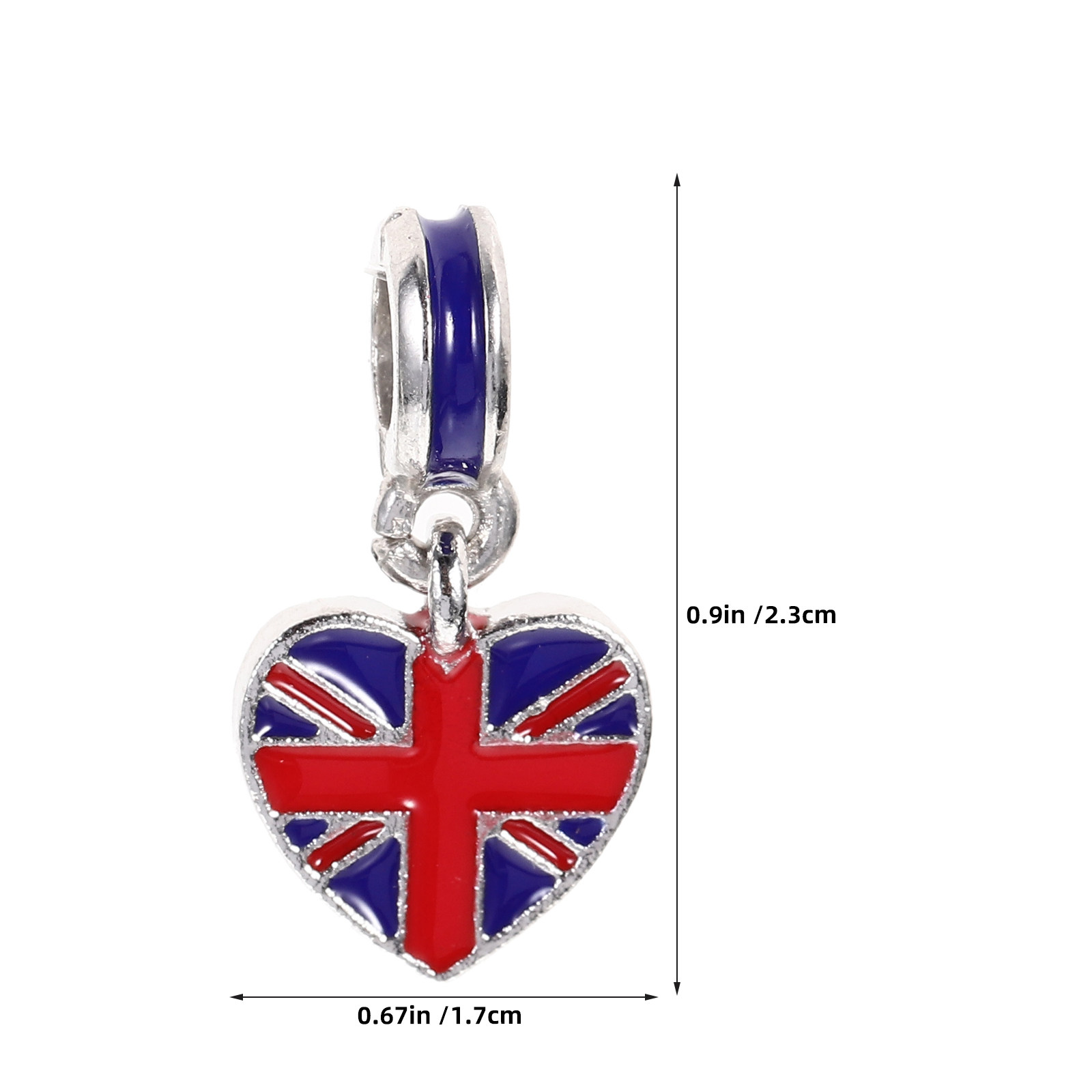 12Pcs Uk Flag Charms British F - Jewelry Making Uk ulasan dan harga