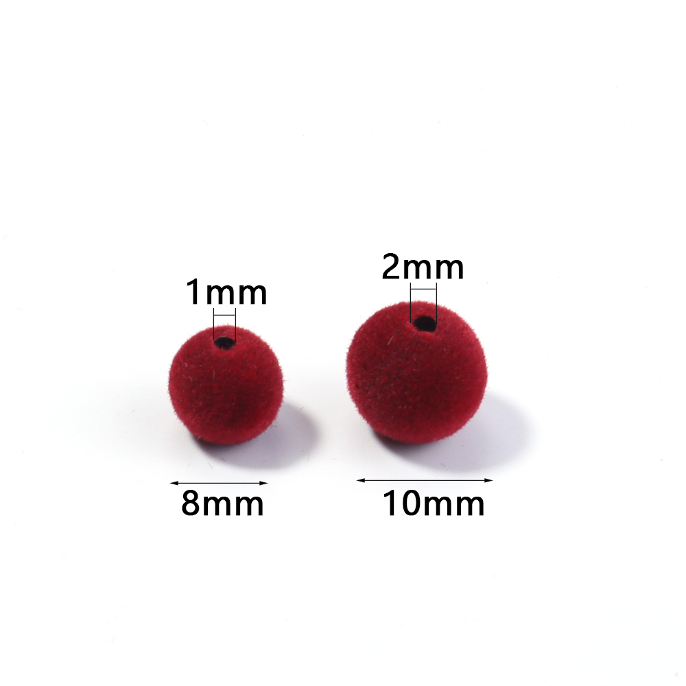 500g/lot 8 10mm Colored Velvet - Bead Mat Velvet ulasan dan harga