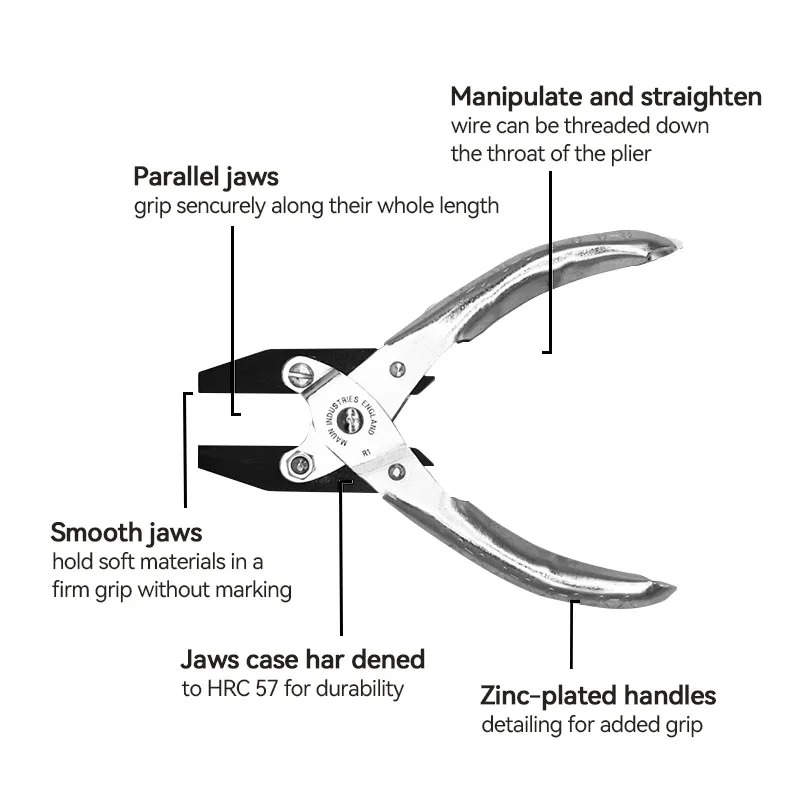 UK MAUN 140mm Smooth Jaws Flat - Jewelry Making Uk ulasan dan harga