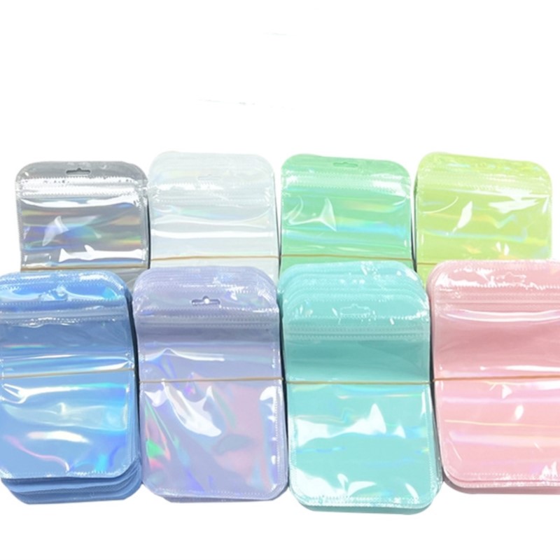 50pcs Holographic Laser Transp - Jewelry Making Business ulasan dan harga