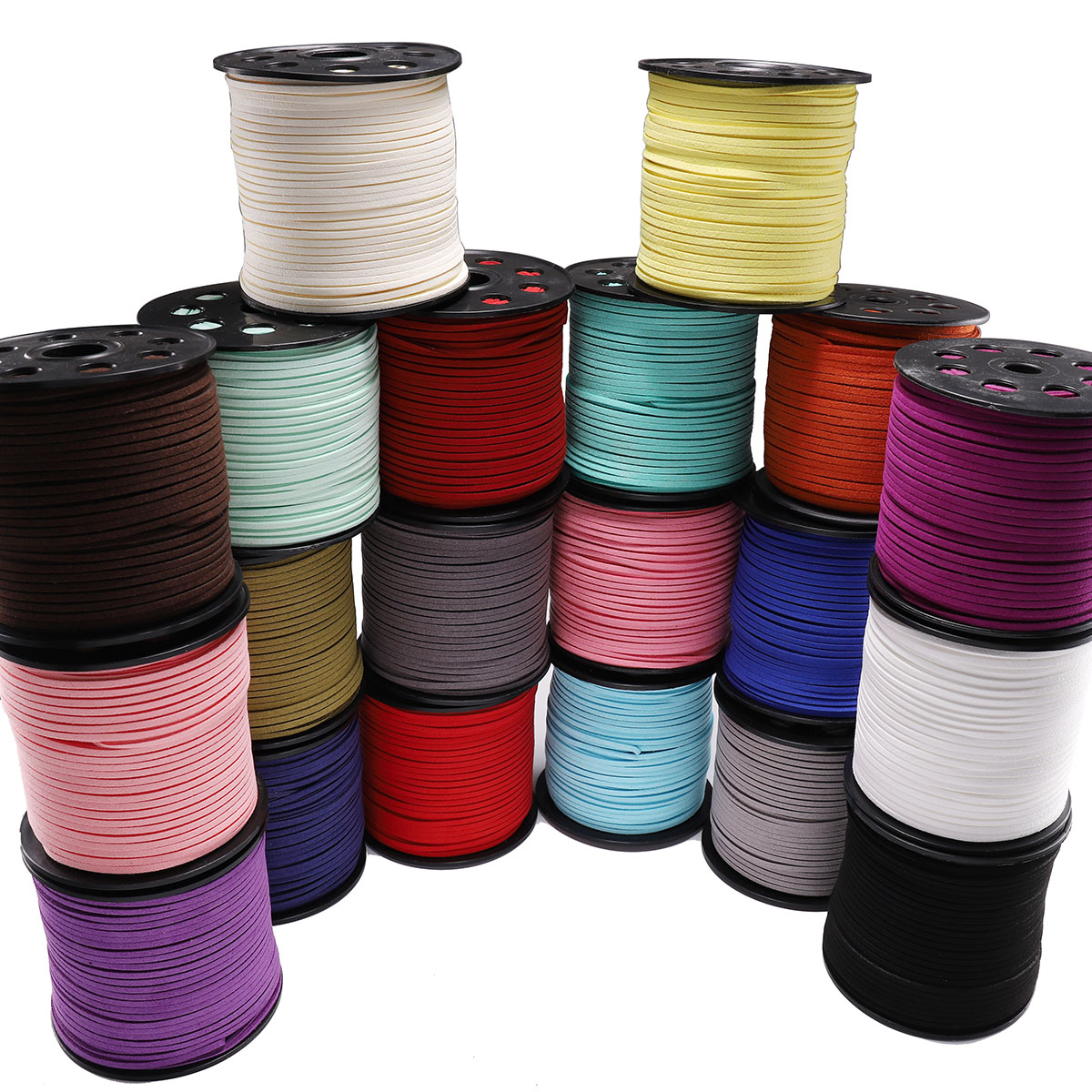 5-20M 2.5 mm Flat Faux Suede B - Bead Mat Velvet ulasan dan harga