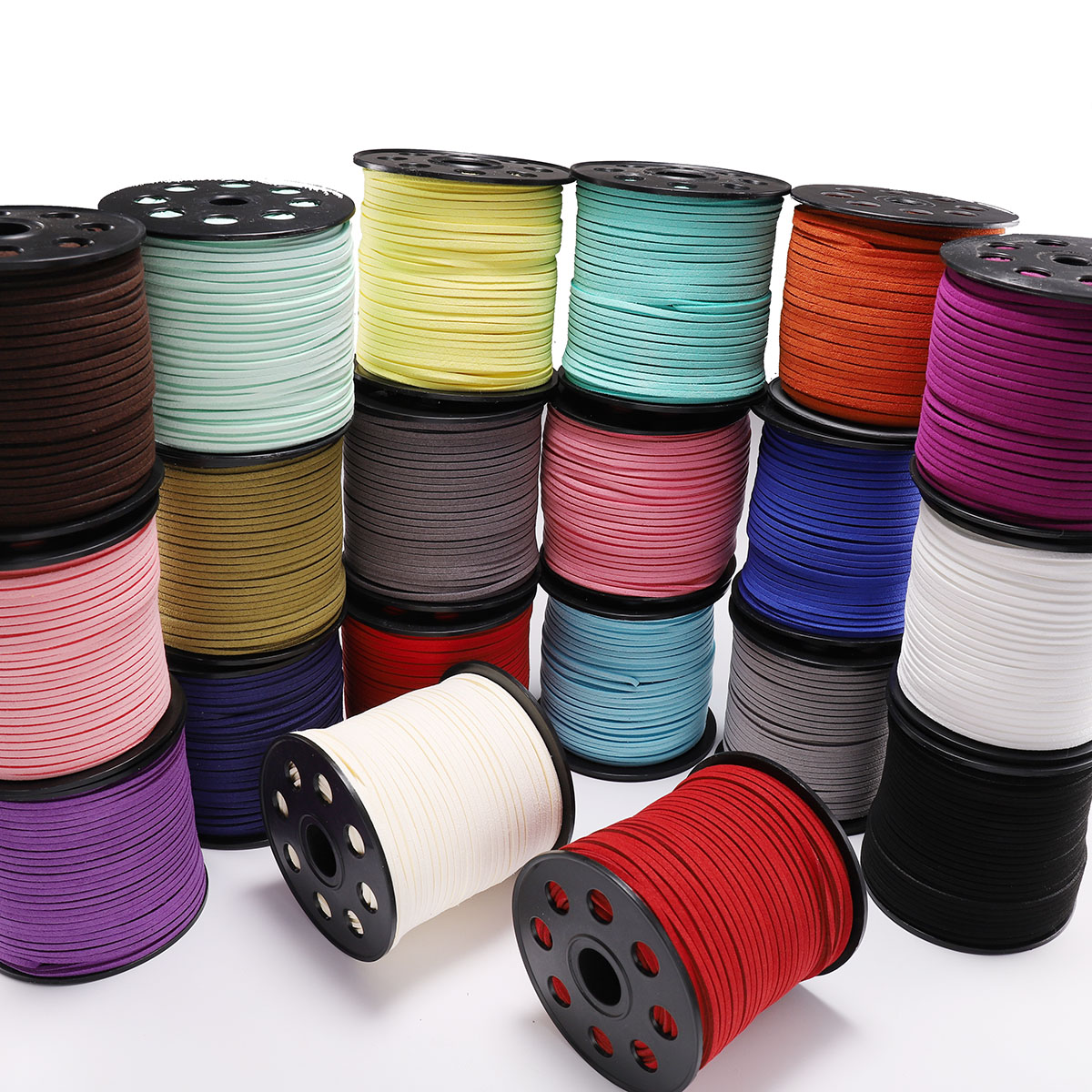 5-20M 2.5 mm Flat Faux Suede B - Bead Mat Velvet ulasan dan harga