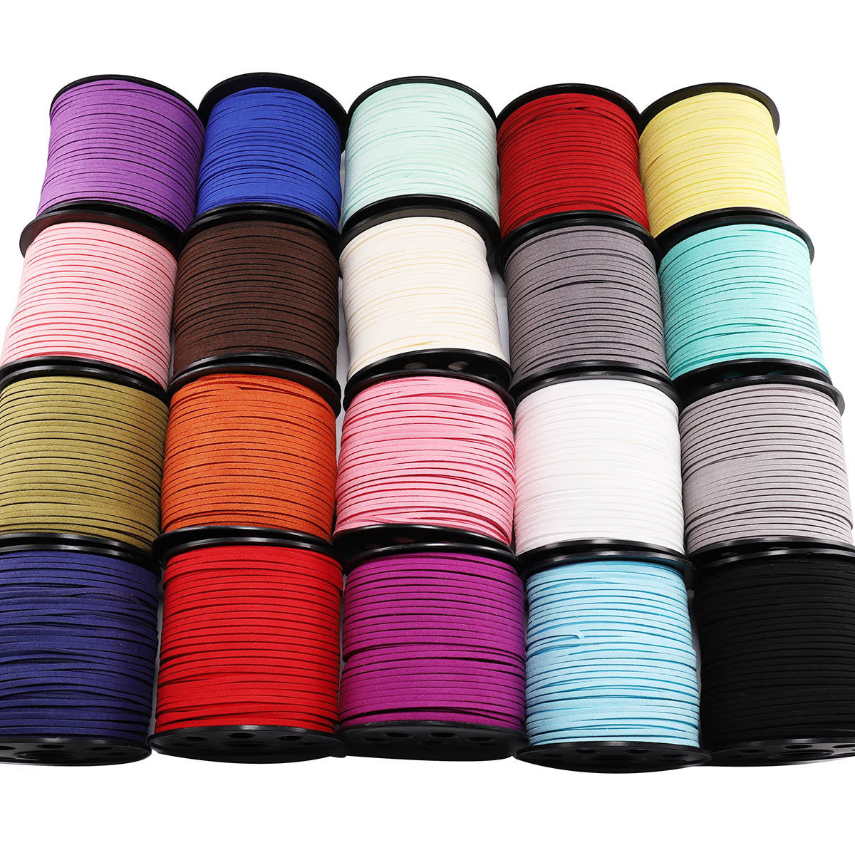 5-20M 2.5 mm Flat Faux Suede B - Bead Mat Velvet ulasan dan harga