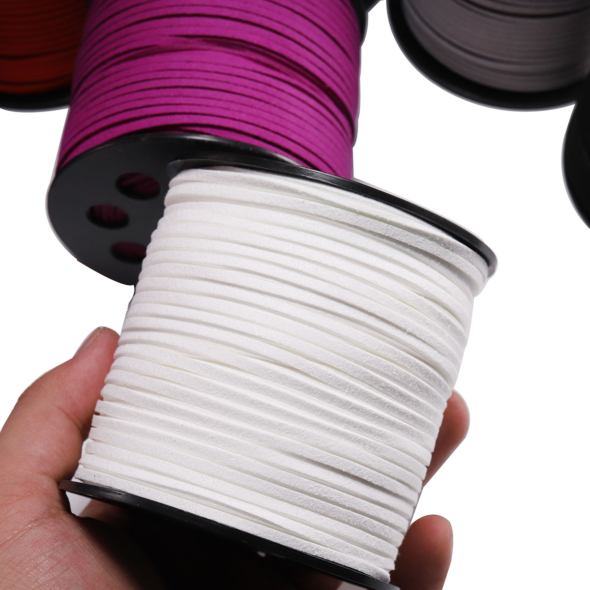 5-20M 2.5 mm Flat Faux Suede B - Bead Mat Velvet ulasan dan harga