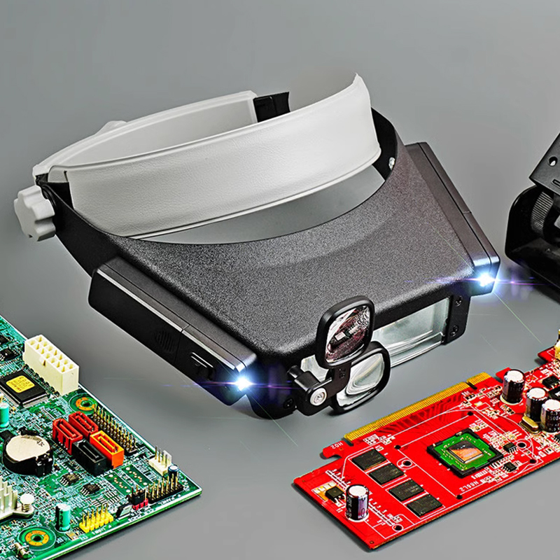 New Headband Magnifier LED Lig - Jewelry Making Glasses ulasan dan harga