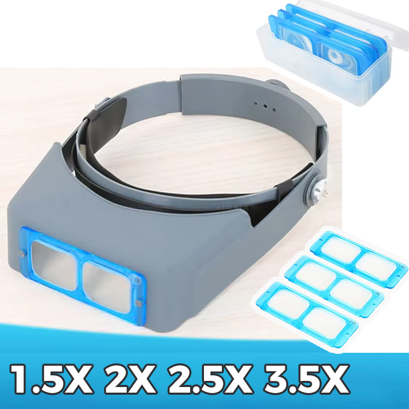 1.5X2X2.5X3.5X Head Wearing Ma - Jewelry Making Glasses ulasan dan harga