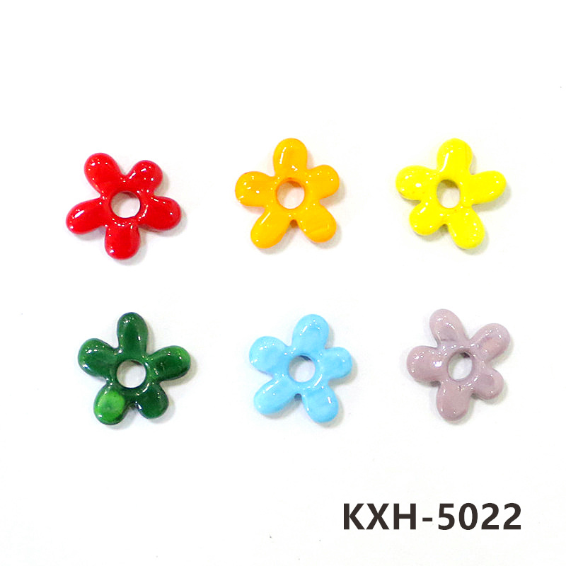 6pcs New Lovely Mini Glass Flo - Jewelry Making For Birthday Party ulasan dan harga