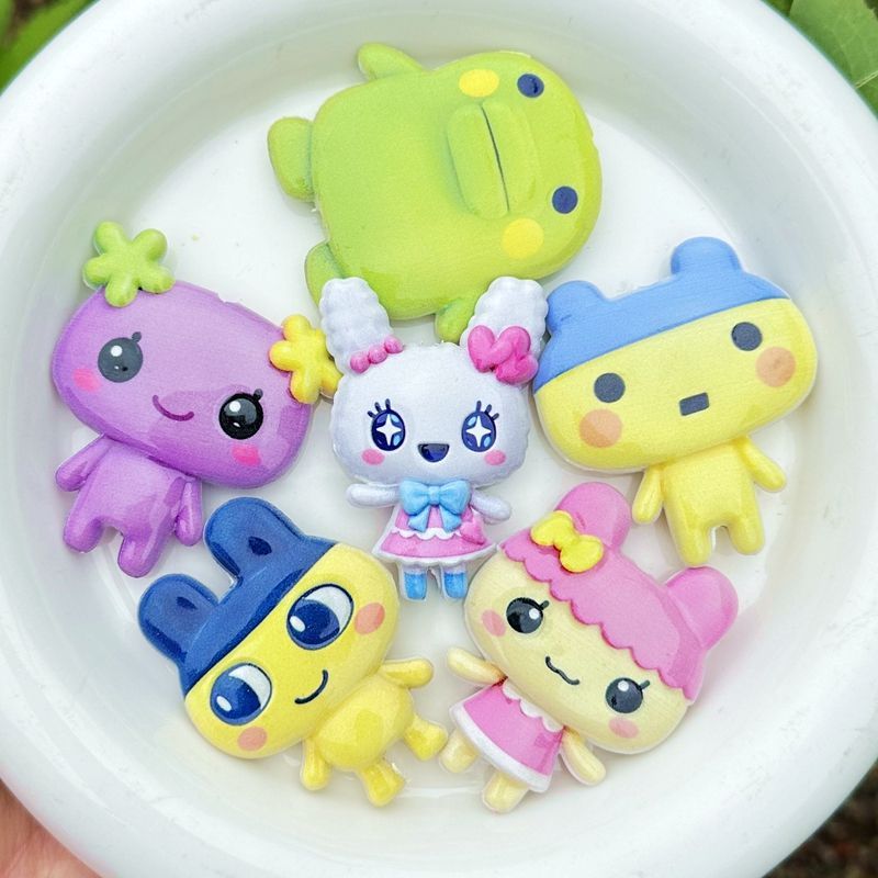 45mm Cartoon Tamagotchi double - Jewelry Making Parts ulasan dan harga
