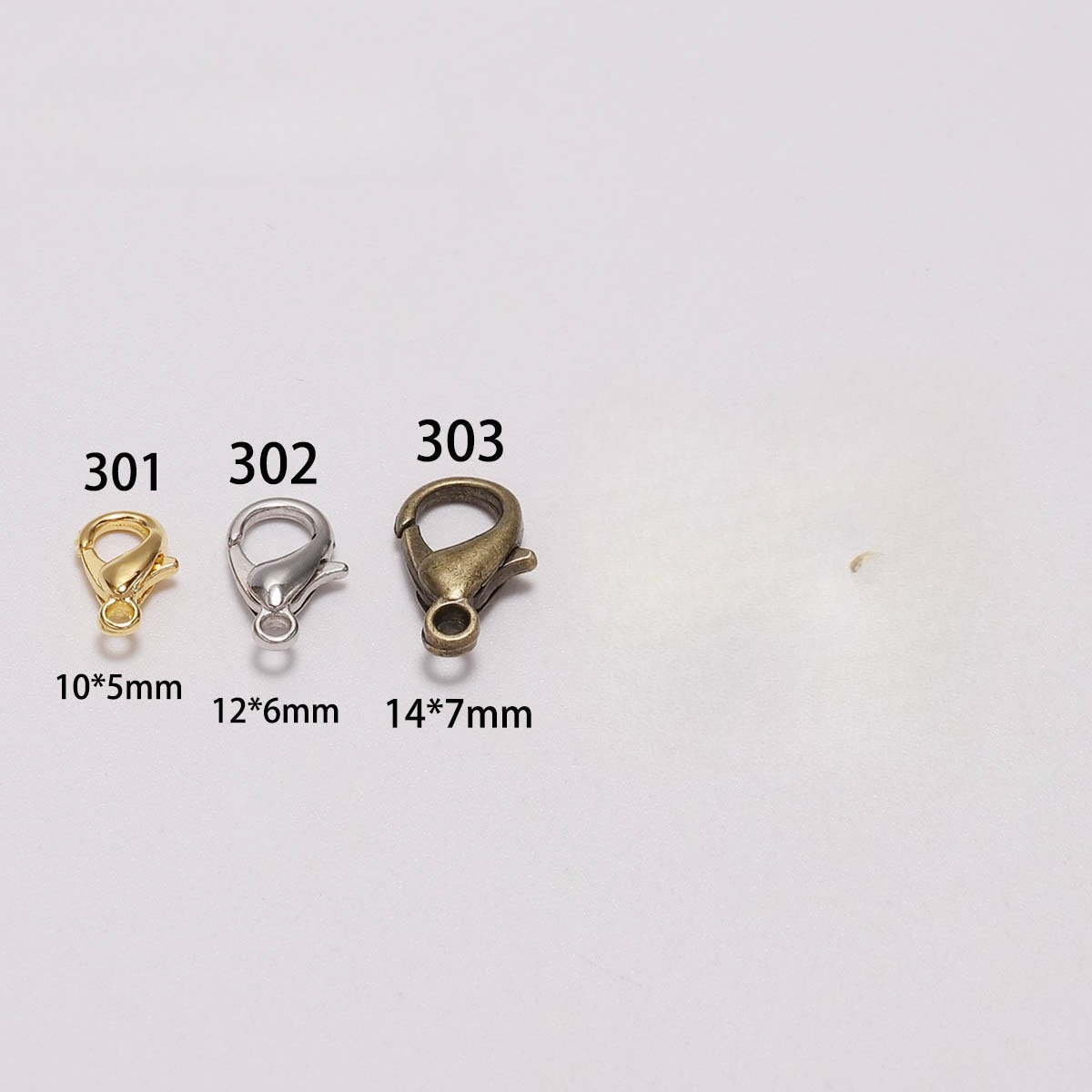 100pcs 9 12 14mm Zinc Alloy Lo - Jewelry Making Parts ulasan dan harga