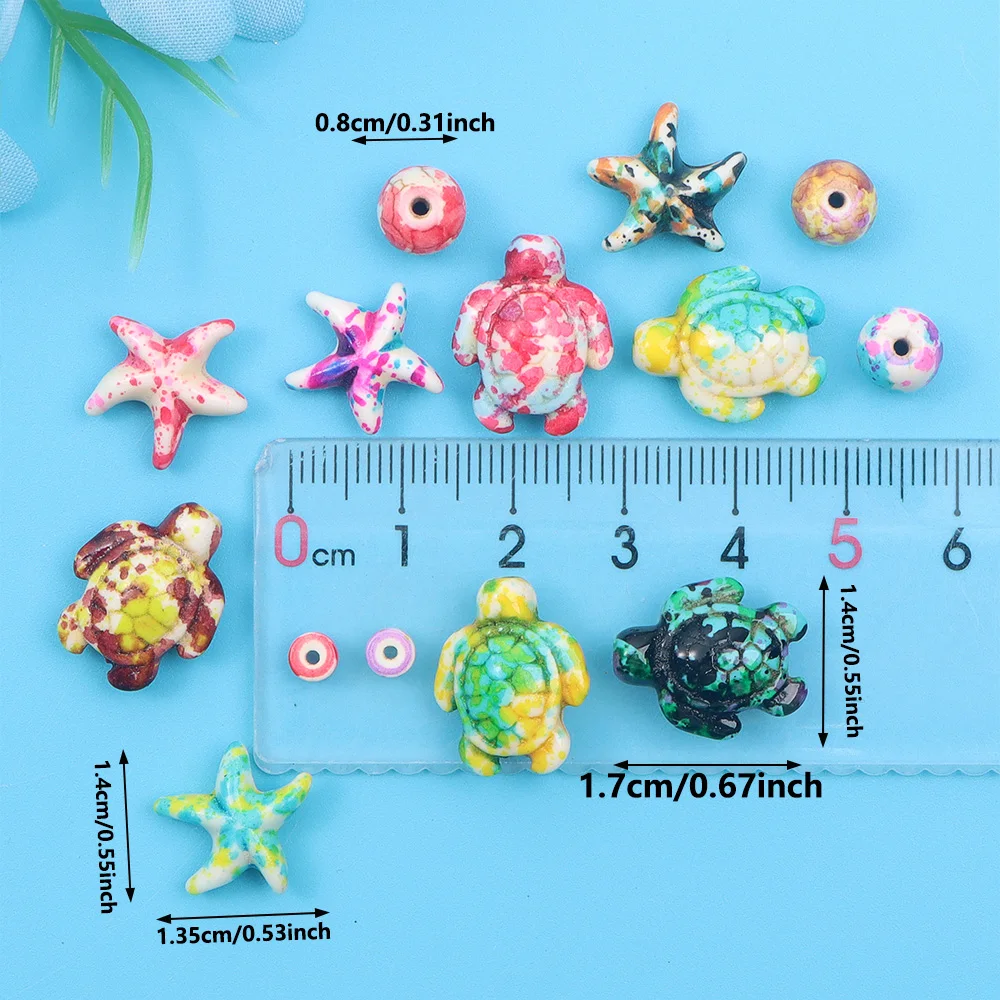 6/46/558pcs Multi-color Turquo - Jewelry Making For Birthday Party ulasan dan harga