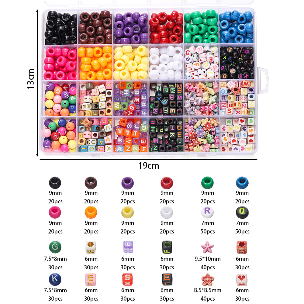1 Box Colorful Acrylic Pony Be - Jewelry Making For Birthday Party ulasan dan harga