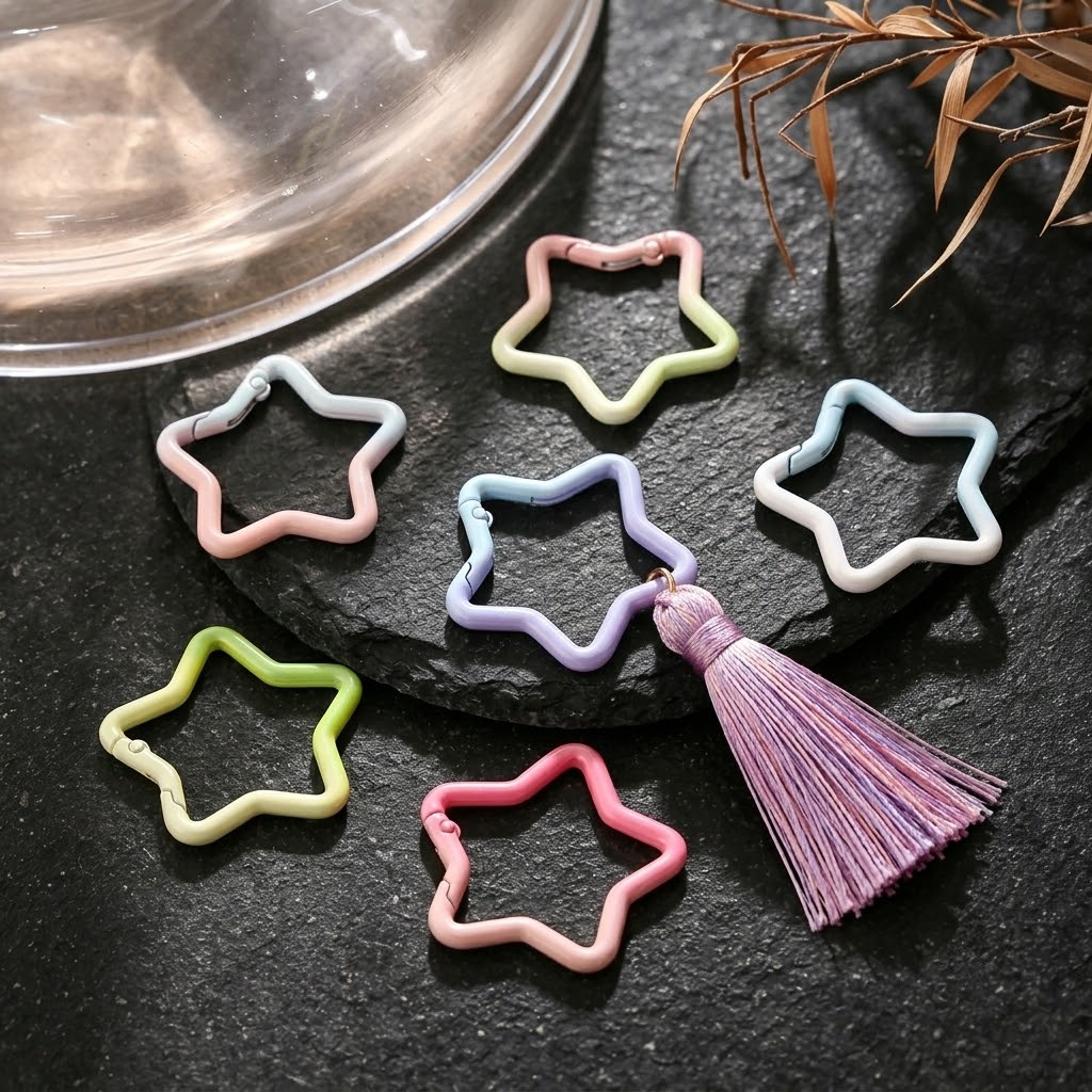 5PCS Gradient Star Shape Sprin - Jewelry Making Parts ulasan dan harga