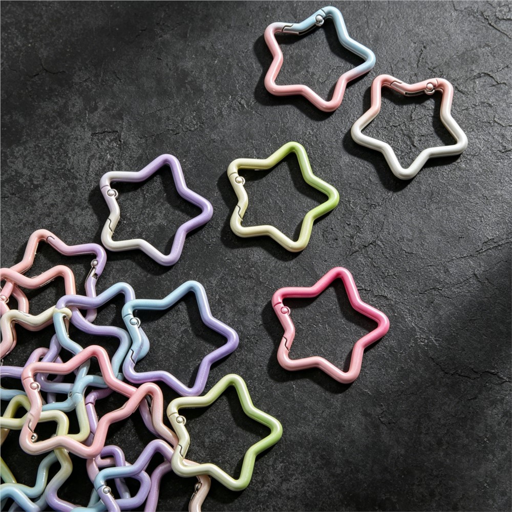 5PCS Gradient Star Shape Sprin - Jewelry Making Parts ulasan dan harga